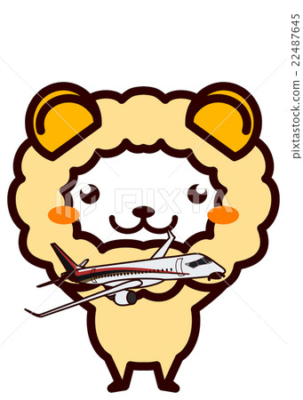 與飛機的動物系列 22487645