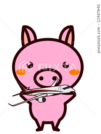 Animal series with airplane 22487648
