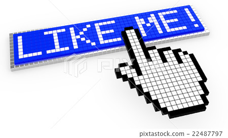 Pixelated like me button Pixelated like me button 22487797