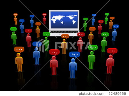 People in the world who talk on the Internet People in the world who talk on the Internet 22489666