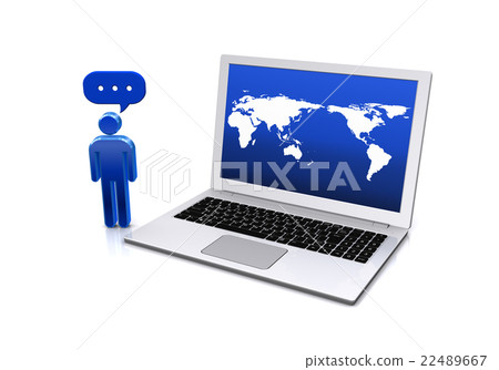 Person who talks on the Internet 22489667