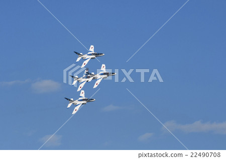 Stock Photo: blue impulse, formation flying, aviation festival