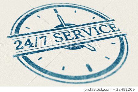 Service always open, 24 hours and 7 days a week 22491209