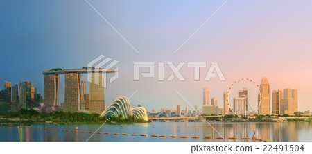 Singapore Skyline and view of Marina Bay 22491504