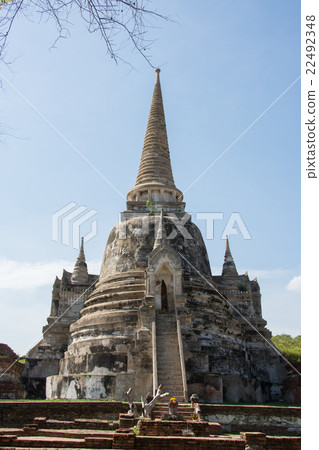 Old Temple Architecture , Wat Phra si sanphet at A 22492348