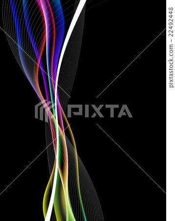 dinamyc flow, stylized  waves, vector 22492448
