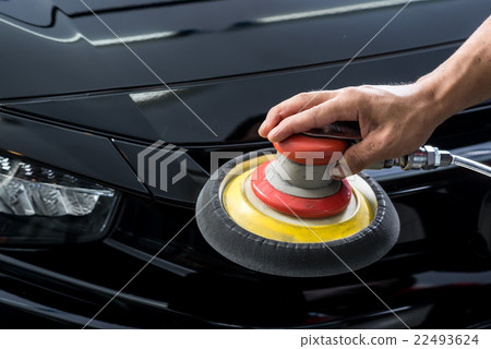 Car detailing series : Polishing black car Car detailing series : Polishing black car 22493624