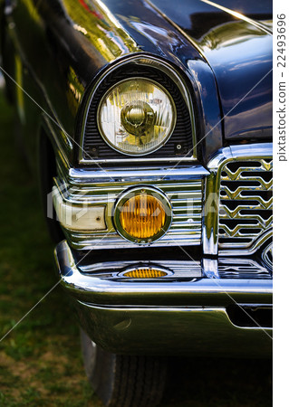 Headlight of retro car 22493696