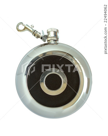 Brandy flask isolated on a white background Brandy flask isolated on a white background 22494062