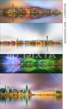 Cityscape of Financial district, Hong Kong 22494548