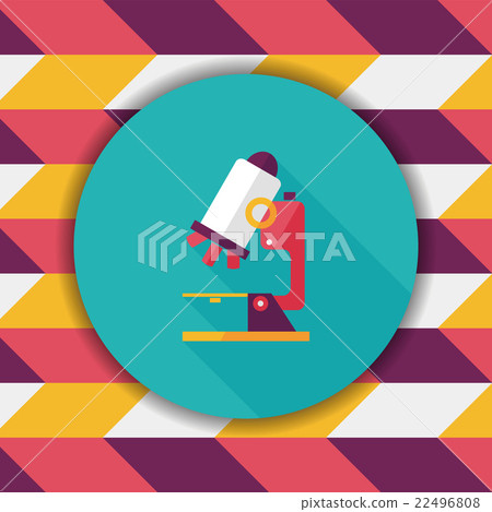 microscope flat icon with long shadow,eps10 microscope flat icon with long shadow,eps10 22496808