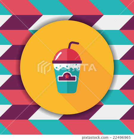 frappucino flat icon with long shadow,eps10 frappucino flat icon with long shadow,eps10 22496965