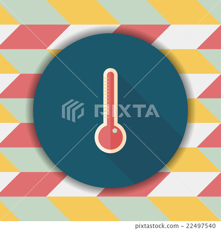 thermometer flat icon with long shadow,eps10 thermometer flat icon with long shadow,eps10 22497540