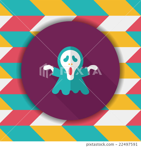 Grim Reaper flat icon with long shadow,eps10 Grim Reaper flat icon with long shadow,eps10 22497591