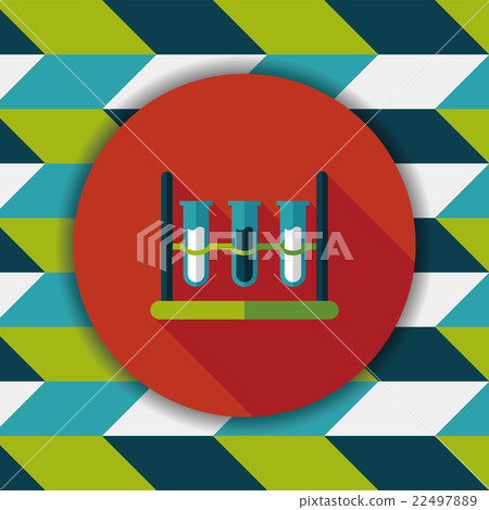test tube flat icon with long shadow test tube flat icon with long shadow 22497889
