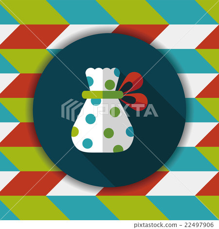 Gift flat icon with long shadow,eps10 22497906