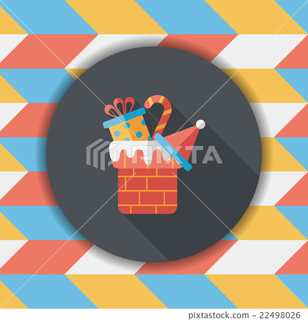 Christmas gifts flat icon with long shadow,eps10 Christmas gifts flat icon with long shadow,eps10 22498026