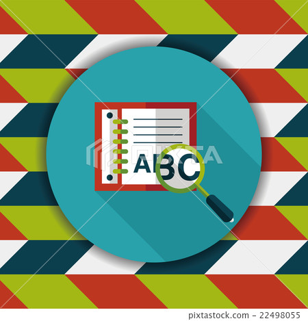 search Dictionary book flat icon with long shadow,eps10 search Dictionary book flat icon with long shadow,eps10 22498055