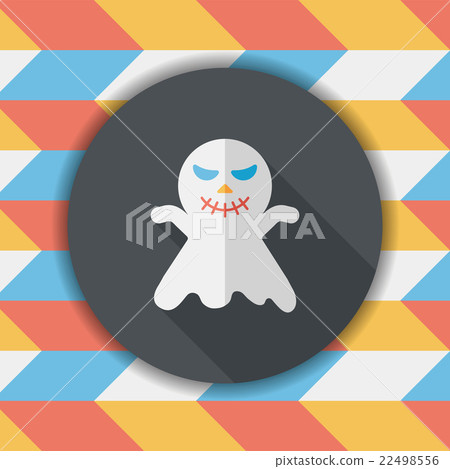 ghost flat icon with long shadow,eps10 ghost flat icon with long shadow,eps10 22498556