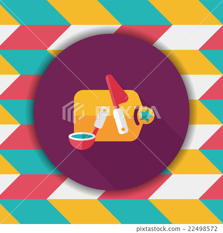 cutting toy flat icon with long shadow,eps10 22498572