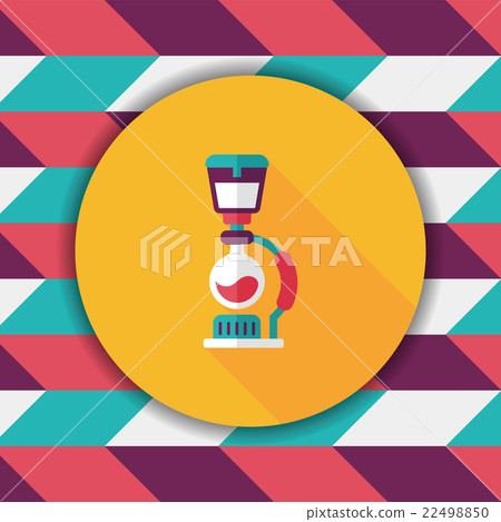 coffee maker flat icon with long shadow,eps10 22498850