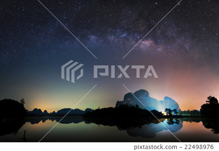 milky way,night sky in Thailand. 22498976