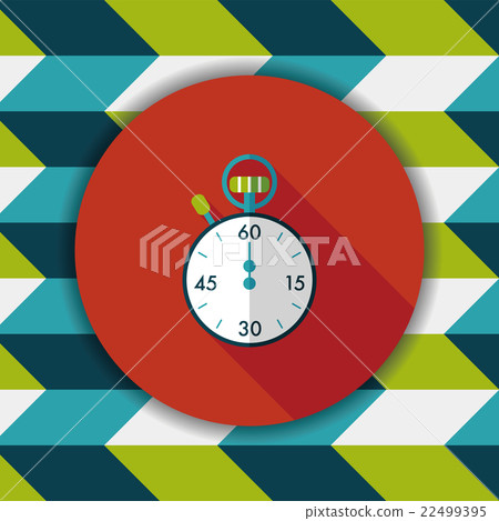 stopwatch flat icon with long shadow,eps10 stopwatch flat icon with long shadow,eps10 22499395
