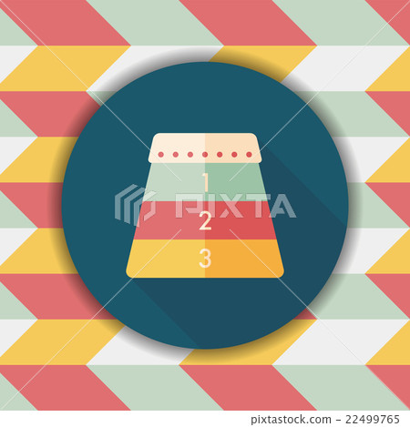 vaulting horse flat icon with long shadow,eps10 - Stock Illustration ...