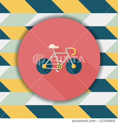 bicycle flat icon with long shadow,eps10 bicycle flat icon with long shadow,eps10 22500668