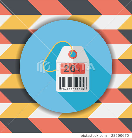 shopping sale price tag flat icon with long shadow,eps10 shopping sale price tag flat icon with long shadow,eps10 22500670