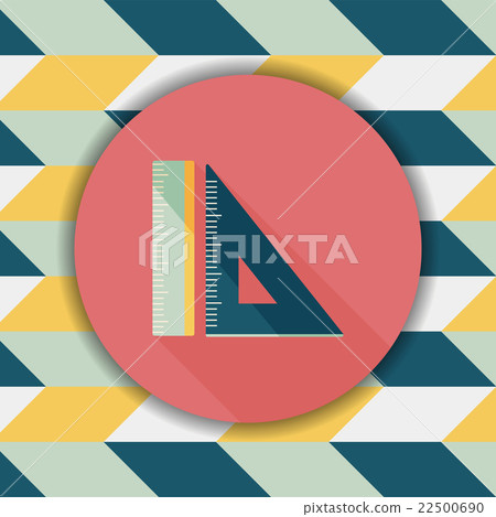 Ruler flat icon with long shadow,eps10 22500690