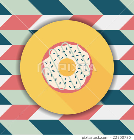donut flat icon with long shadow,eps10 donut flat icon with long shadow,eps10 22500780