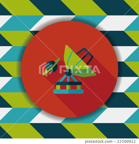 Space Telescope flat icon with long shadow,eps10 Space Telescope flat icon with long shadow,eps10 22500912