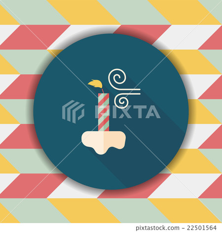 Birthday candles flat icon with long shadow,eps10 Birthday candles flat icon with long shadow,eps10 22501564