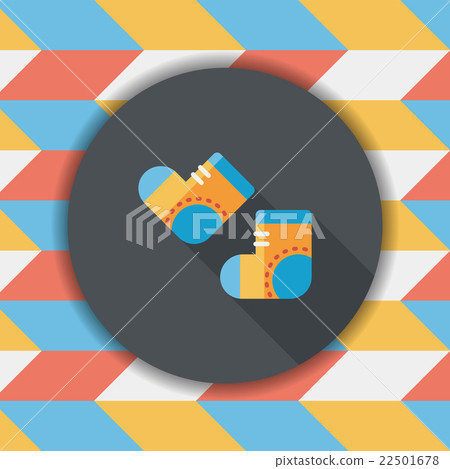 socks flat icon with long shadow,EPS 10 socks flat icon with long shadow,EPS 10 22501678