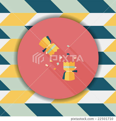 Christmas cracker flat icon with long shadow,eps10 22501710