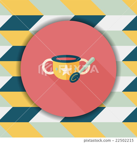 baby food bowl flat icon with long shadow,eps10 22502215