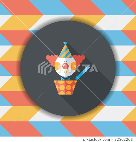 Jack in the box flat icon with long shadow,eps10 Jack in the box flat icon with long shadow,eps10 22502268