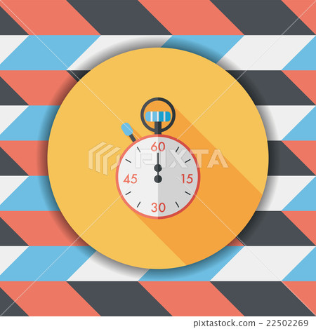 stopwatch flat icon with long shadow,eps10 stopwatch flat icon with long shadow,eps10 22502269