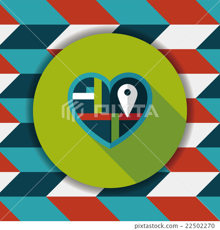 heart shaped wedding invitation flat icon with long shadow,eps10 heart shaped wedding invitation flat icon with long shadow,eps10 22502270
