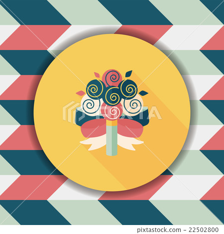 wedding flower bouquet flat icon with long shadow,eps10 wedding flower bouquet flat icon with long shadow,eps10 22502800