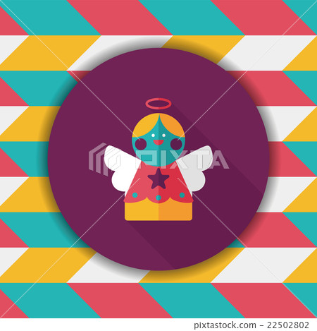 angel flat icon with long shadow, eps10 angel flat icon with long shadow, eps10 22502802