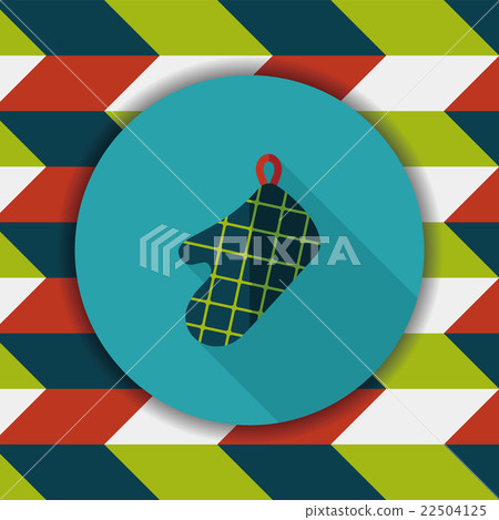 kitchenware oven mitts flat icon with long shadow,eps10 kitchenware oven mitts flat icon with long shadow,eps10 22504125