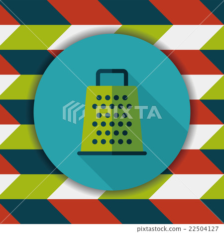 kitchenware grater flat icon with long shadow,eps10 kitchenware grater flat icon with long shadow,eps10 22504127