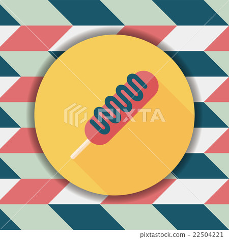 hot dog flat icon with long shadow,eps10 hot dog flat icon with long shadow,eps10 22504221
