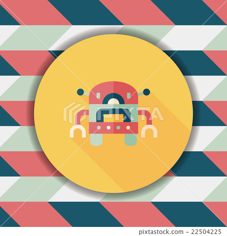 robot flat icon with long shadow,eps10 robot flat icon with long shadow,eps10 22504225