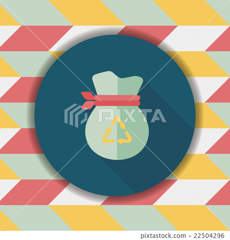 Environmental protection concept flat icon with long shadow,eps1 Environmental protection concept flat icon with long shadow,eps1 22504296