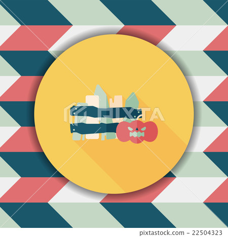 Halloween decoration flat icon with long shadow,eps10 Halloween decoration flat icon with long shadow,eps10 22504323