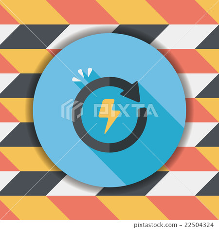 Environmental protection concept flat icon with long shadow,eps1 Environmental protection concept flat icon with long shadow,eps1 22504324