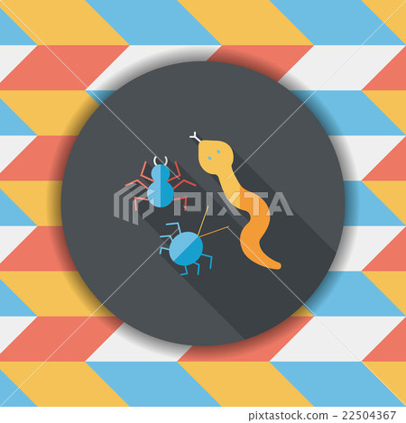 Reptiles flat icon with long shadow,eps10 Reptiles flat icon with long shadow,eps10 22504367